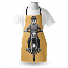 Tropical Monkey Scooter Art Apron