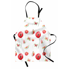 Poppy Butterfly Romance Apron