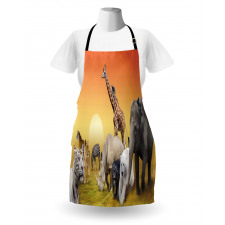 Wildlife Animals at Sunset Apron