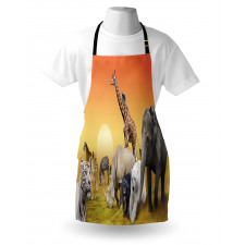 Wildlife Animals at Sunset Apron