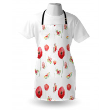 Poppy Butterfly Romance Apron