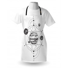 Modern Geometric Planets Apron