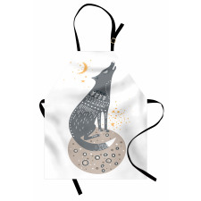 Howling Wolf Planet Apron