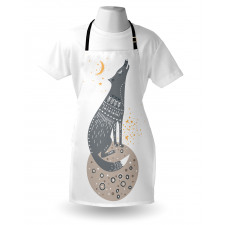 Howling Wolf Planet Apron