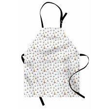 Colorful Sailboat Doodle Apron