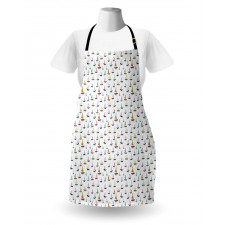 Colorful Sailboat Doodle Apron