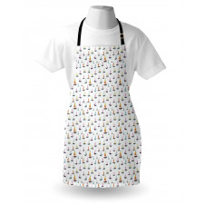 Colorful Sailboat Doodle Apron