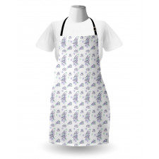 Vessels Watercolor Sketch Apron