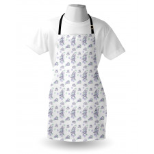 Vessels Watercolor Sketch Apron