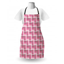 Monochrome Short Stripes Apron