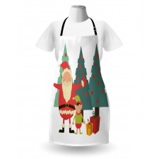 Santa Claus Little Man Presents Apron