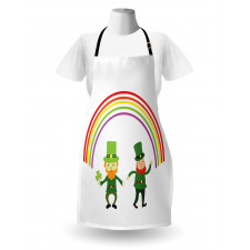 Leprechauns Under a Rainbow Apron