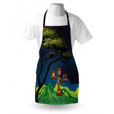 Fly Animals Nest Cartoon Apron