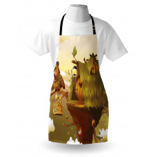 Nest of Magician Hat Owl Apron