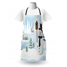 Frosty Holds Nest Graphic Apron