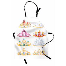 Golden Gemstones Tiaras Apron