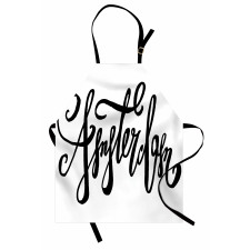 Cursive Modern Typography Apron