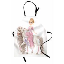 Princess on White Horse Apron