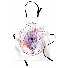 Watercolor All Seeing Eye Apron