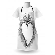 Heart with Rays Apron