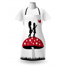 Little Girls on Toadstool Apron