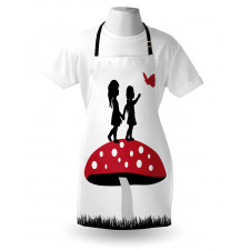 Little Girls on Toadstool Apron