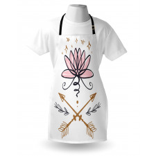 Lotus and Arrows Sketch Apron