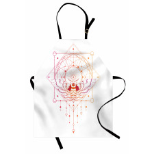 Geometrical Abstract Moth Apron