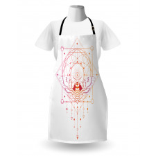 Geometrical Abstract Moth Apron