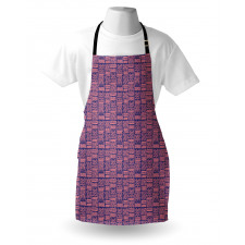 Hand Drawn Lines and Spots Art Apron