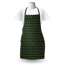 Tribal Motifs and Shapes Print Apron