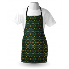 Tribal Motifs and Shapes Print Apron