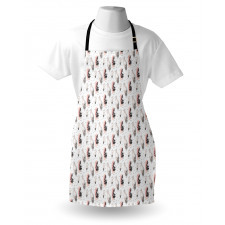 Tropical Leaves and Strokes Apron