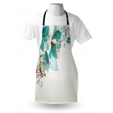 Flowers Buds Leaf Apron