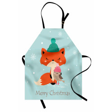 Merry Christmas Bird Animal Apron