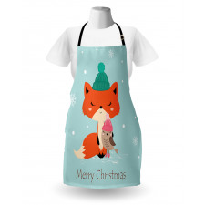 Merry Christmas Bird Animal Apron