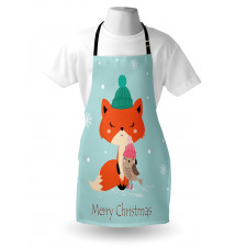 Merry Christmas Bird Animal Apron