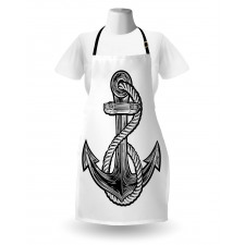 Monochrome Anchor Apron