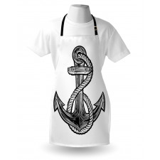 Monochrome Anchor Apron