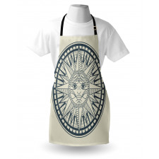 Retro Sun Compass Apron