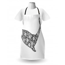 Zentangle Whale Apron