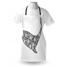 Zentangle Whale Apron