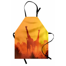 Sunset with Animals Apron