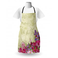 Flora Grunge Theme Apron