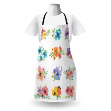 Watercolor Bouquets Apron