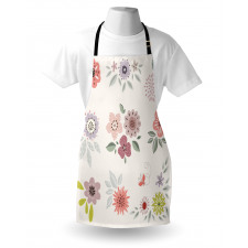 Continuous Flowers Apron