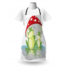 Animal in Mushroom Umbrella Apron