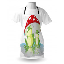 Animal in Mushroom Umbrella Apron