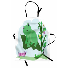 Childish Animals Floral Leaf Apron