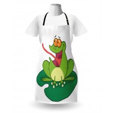 Funny Animal Catches a Bug Apron